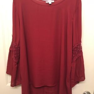 Maroon blouse!